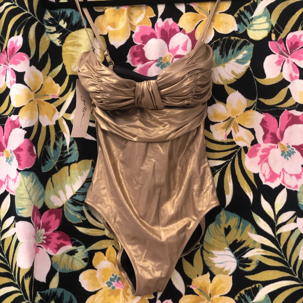 Gold Gottex one piece swimsuit